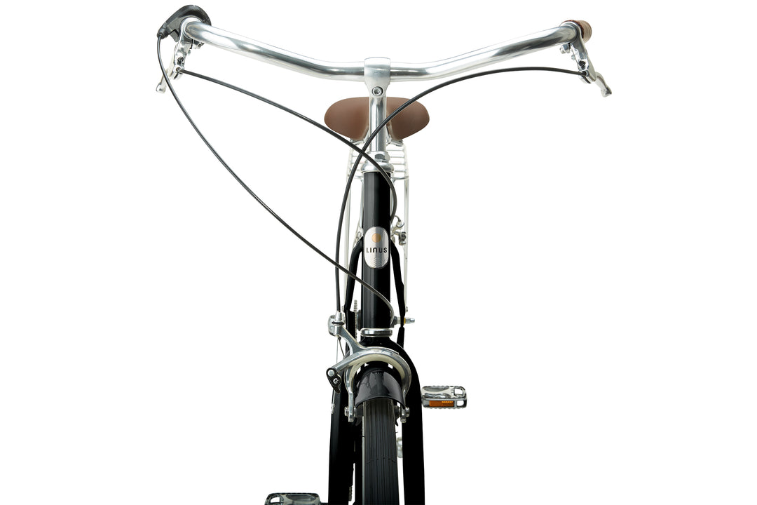 Linus Dutchi 7i, Heritage bike, leather-wrapped grips