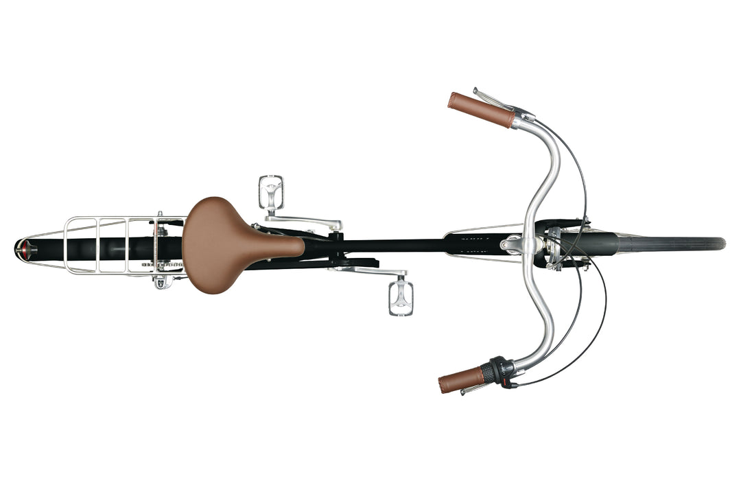 Linus Dutchi 7i, Heritage bike, leather-wrapped grips