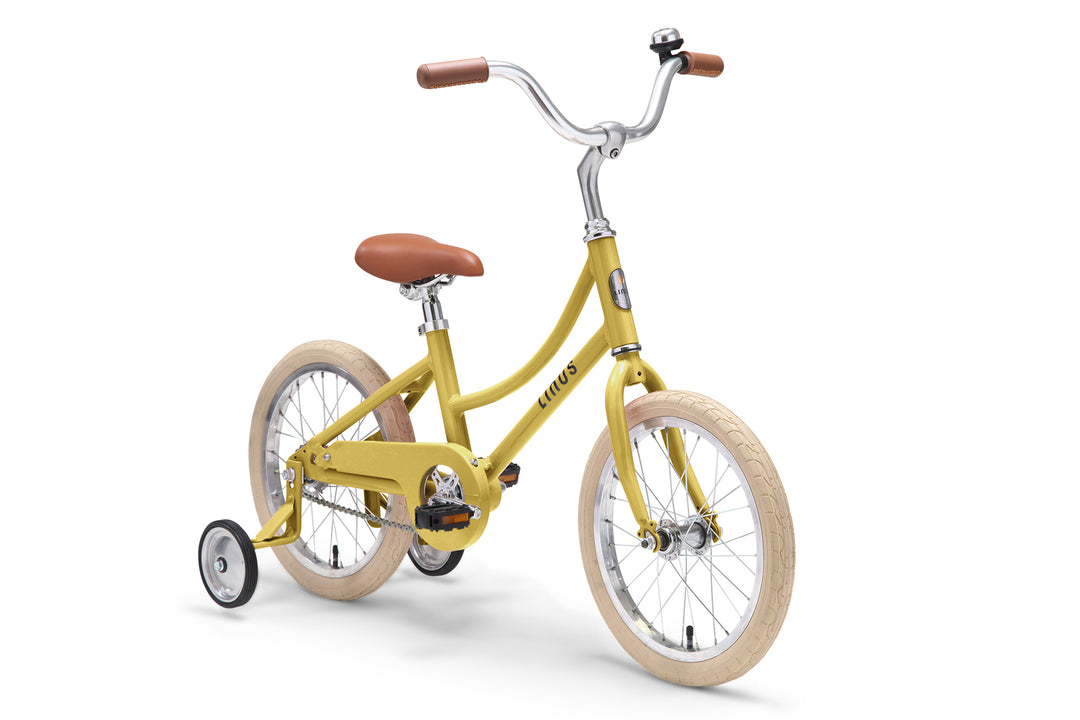 Lil Dutchi 16 Kids Bike in Gold Pink Green Linus